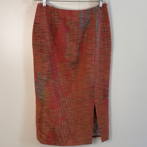 Christian Lacroix Paris Vintage Couture Pink and Yellow Patterned Skirt Suit - Picture 3 of 16